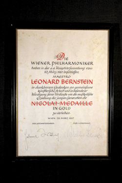 Vienna Philharmonic Gold Medal Award