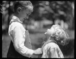 Young boy and girl