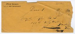 Envelope from the U.S.A. Med. Department