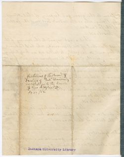 Resolutions of condolence on the death of President Andrew Wylie, 12 April 1852