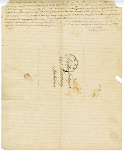 Maclure, William, Mexico, 1 Dec 1837, to Achilles Fretageot, New Harmony, Ind., 1837 Dec. 1
