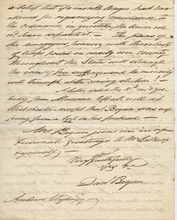 Daniel Bryan to Andrew Wylie, Jr., 14 May 1861