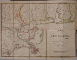 Map of New Orleans and Adjacent Country