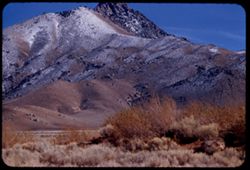 Mountain with frosted north slope between Isabella and Weldon, Kern county Calif.