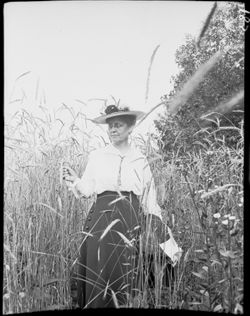 Clara in tall wheat