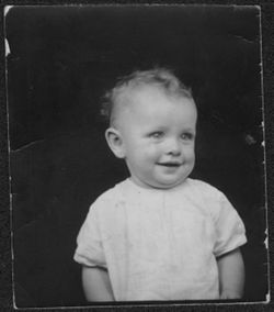 Portrait of Randy Carmichael at 9 months.