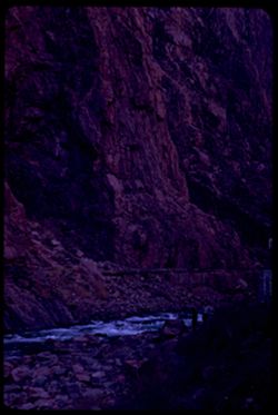 At the bottom of the Royal Gorge