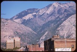 View up the draw from downtown Ogden