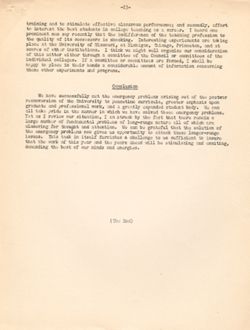 "State of the University Address." -Indiana University Social Science Auditorium. Dec. 9, 1948