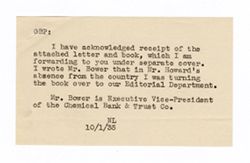 26 September 1935: To: Roy W. Howard. From: Joseph Bower.