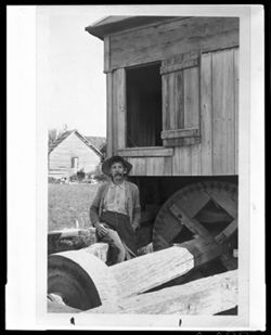 W.O. Smith, owner of the Stump mill near South Boston, Washington County, Indiana
