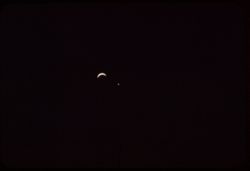 Close approach of Venus to moon 8 PM