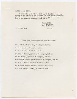 Memorial Resolution for Guido Hermann Stempel, ca. 17 January 1956