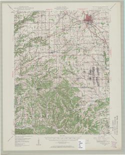 Franklin Quadrangle Indiana : 15 minute series (topographic) [1964 reprint with vegetation]