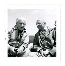 Roy Howard and companion on boat