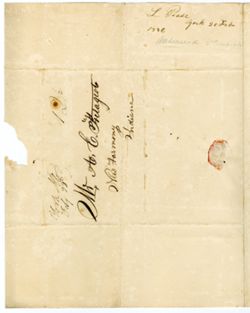 Pease, L[ewis], York, Illinois. To A[chille] E[mery] Fretageot, New Harmony, Indiana., 1836 Feb. 20