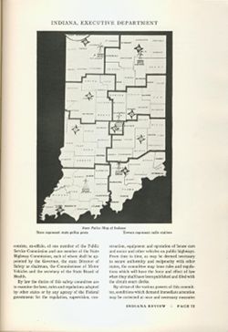 State Police map of Indiana