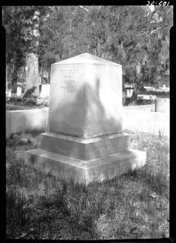 Harriet Waterhouse Sanders tombstone