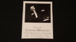 Salute to Bernstein Poster, Signed
