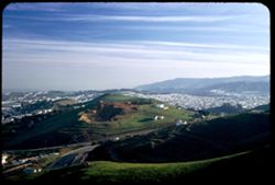 Looking south from Twin Peaks - San Bruno Mtn. in background. San Francisco.