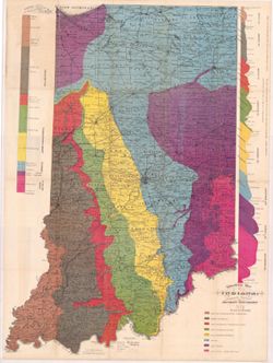 Geological map of Indiana : 14th annual report