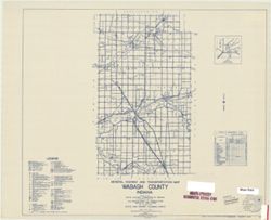 General highway and transportation map of Wabash County, Indiana