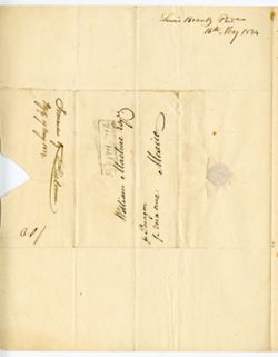 Brantz, Lewis. Philadelphia, "16 May 1834, to William Maclure, Mexico., 1834 May 16