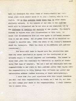 "Notes for Budget Committee" -Indiana University Medical Center. Nov. 30, 1942