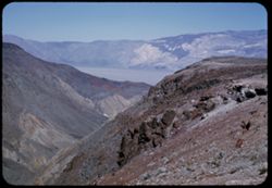 From a canyon in Argus Range view is across upper Panamint Valley toward the Panamint Range. California.