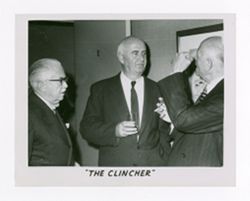 Roy Howard talking with Frank Bartholomew and Karl Bickel