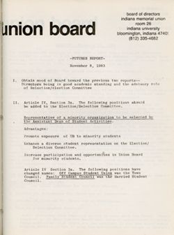 08 November 1983 – “Futures Report”