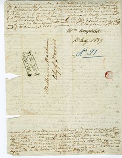 Amphlett, William, New Harmony to William Maclure, Mexico., 1839 July 10