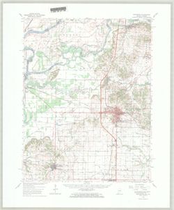 Princeton quadrangle, Indiana-Illinois : 15 minute series (topographic) [1965 reprint with vegetation]