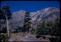Mountains along north side of canyon of Leevining Creek from Tioga Pass Hwy.
