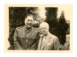 Roy Howard with military figure