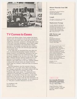 The Impact of Television, 1980