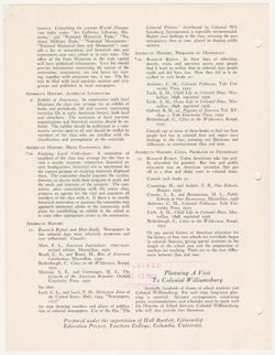 Eighteeth-Century Life in Williamsburg, Virginia, 1943
