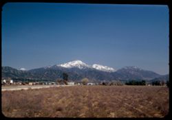 Mt. San Bernardino and Mt. San Gorgonio from east part of city of San Bernardino