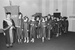 Dentistry graduates at IU South Bend Commencement, 1980-05
