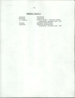 Faculty Assignments (research projects, ASTP)
