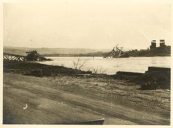 The collapsed bridge at Remagen