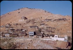 A few of Bisbee's houses on its mountainside.