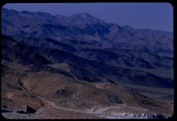 View NW along Argus Mtns on west side of Panamint Valley from Emigrant Pass