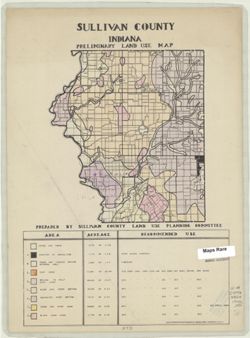 Sullivan County Indiana preliminary land use map