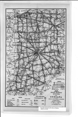 1929 September 30th state highway system of Indiana
