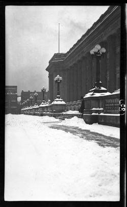 Post Office, after snow, Jan. 17, 1911, 10:25 a.m.