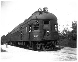 Gasoline train which operated between Columbus and North Madison
