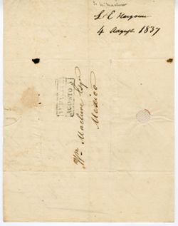 Hargous, L. E., Vera Cruz to William Maclure, Mexico., 1838 Aug. 4