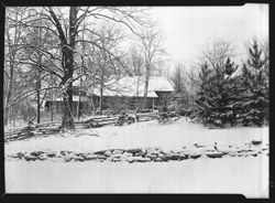 Herman B Wells cabin from Snodgrass yard, south