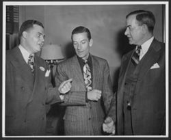 Hoagy Carmichael and two unidentified men.